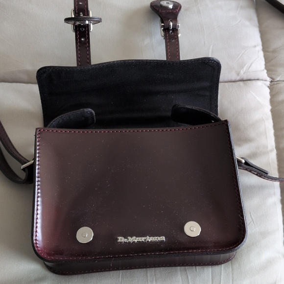 NWT Doc Martens Faux Brown Leather Shoulder Bag - Picture 6 of 7